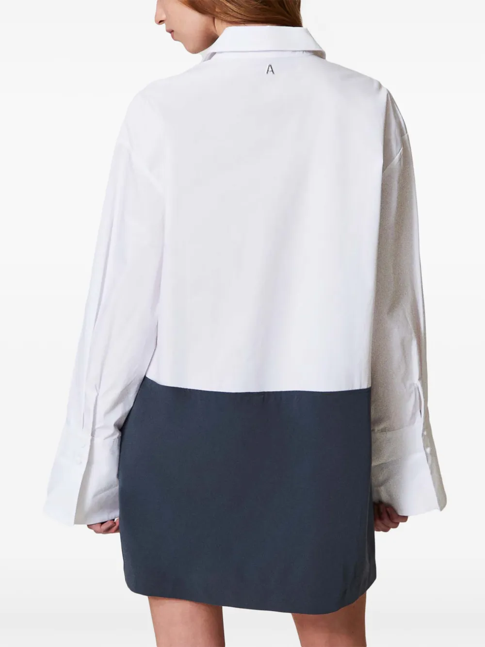 TWINSET Blousejurk met colourblocking Blauw