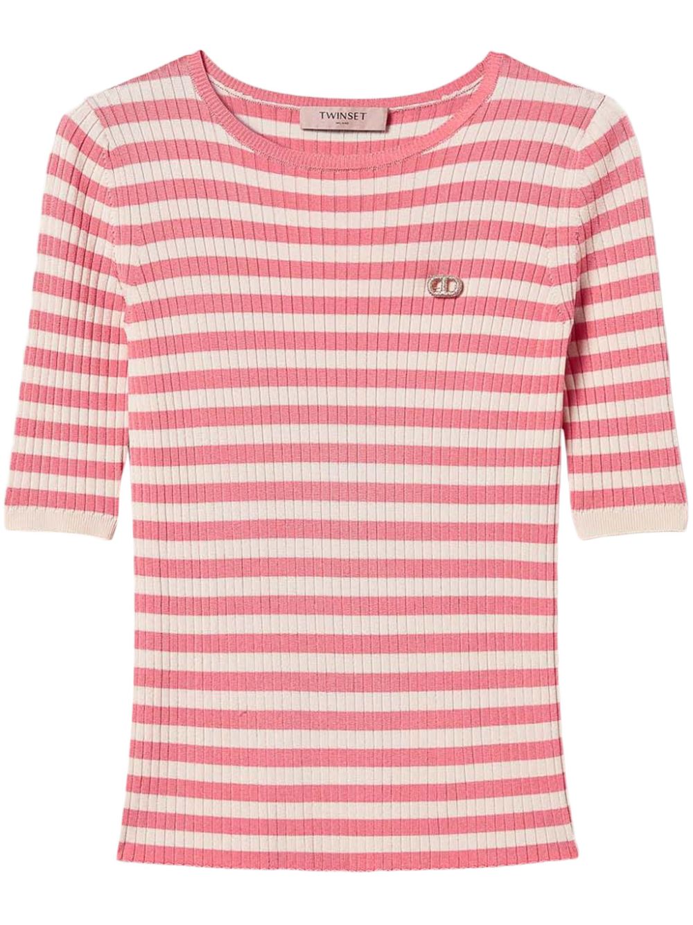 Striped short-sleeve T-shirt