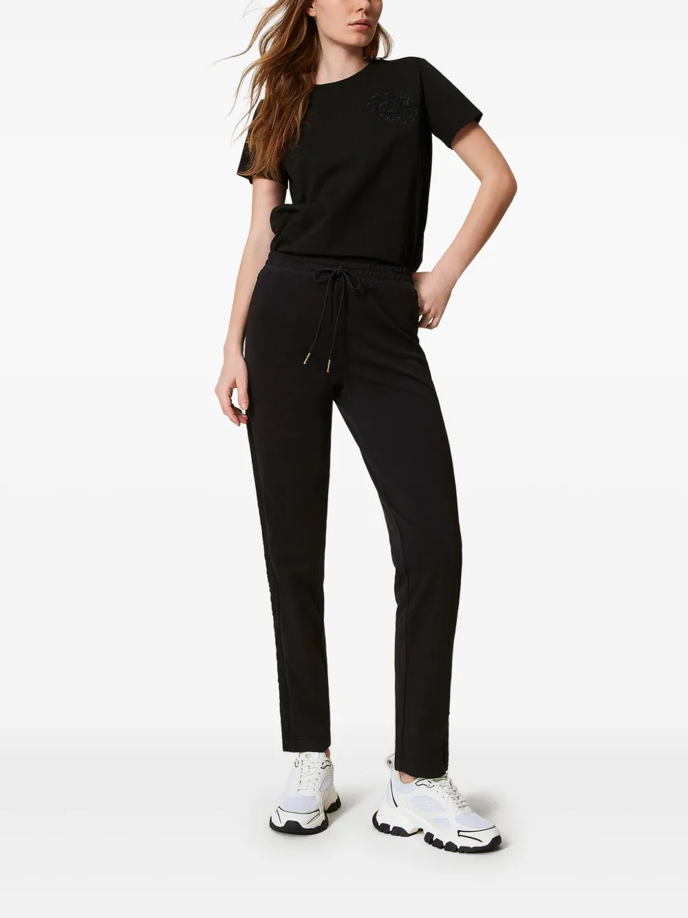 TWINSET Gebreide broek - Zwart