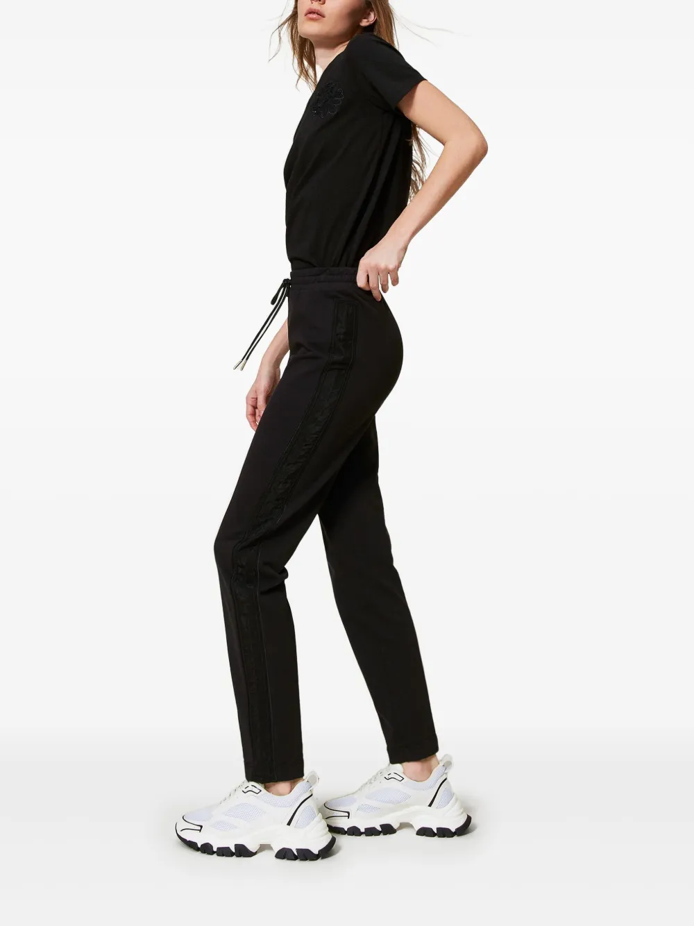 TWINSET Gebreide broek Zwart