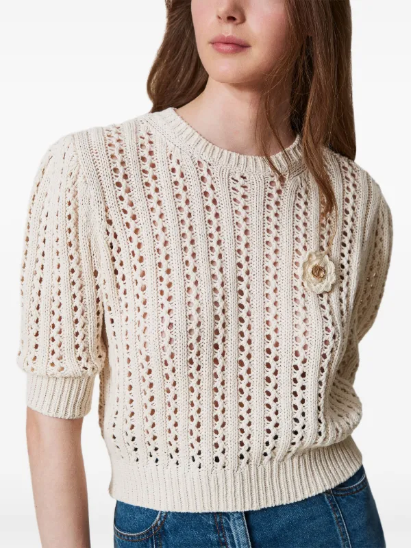 TWINSET MILANO ニット セーター ツートンカラー 白 黒 イタリア