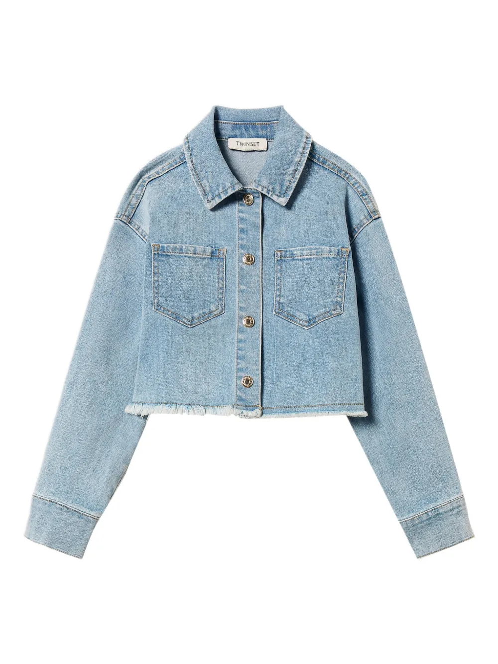 TWINSET Kids Jaqueta jeans com abotoamento | Azul | Image 1