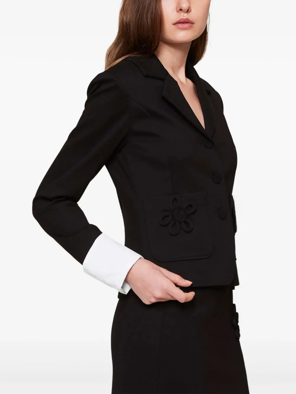 TWINSET Blazer con applicazione - Nero