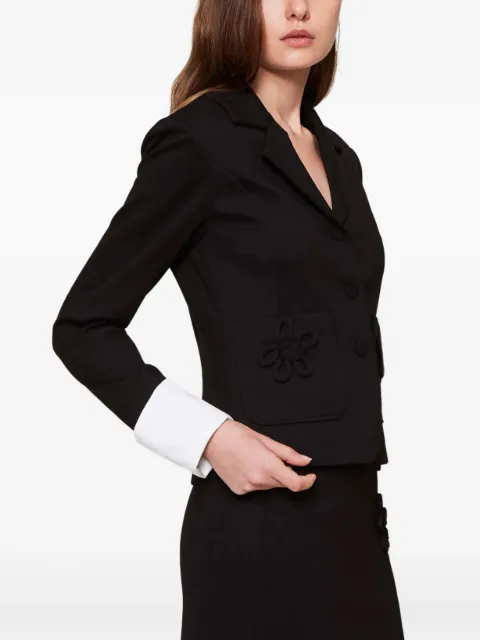 TWINSET floral-appliqué blazer