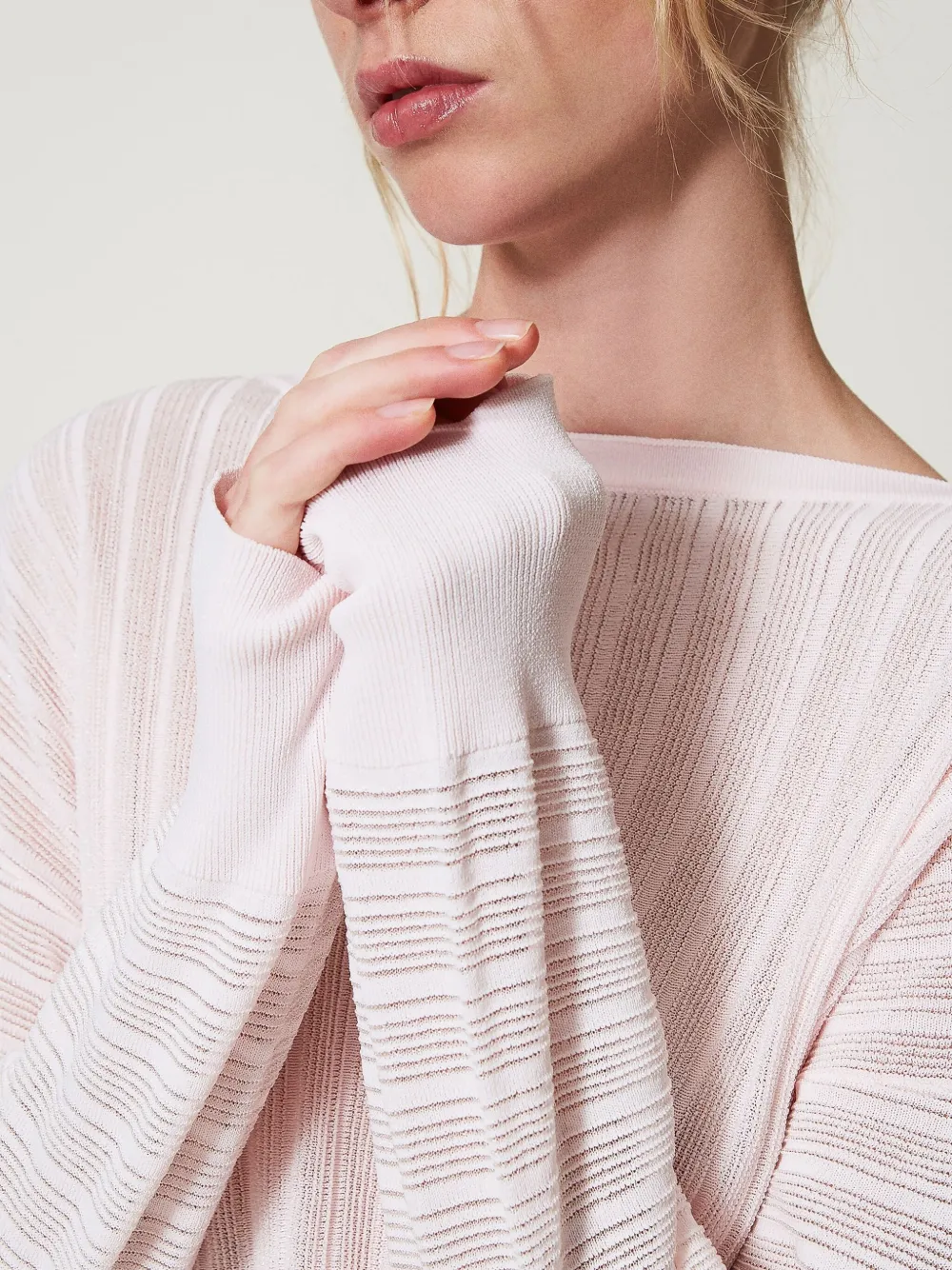TWINSET Trui met wijde mouwen Roze
