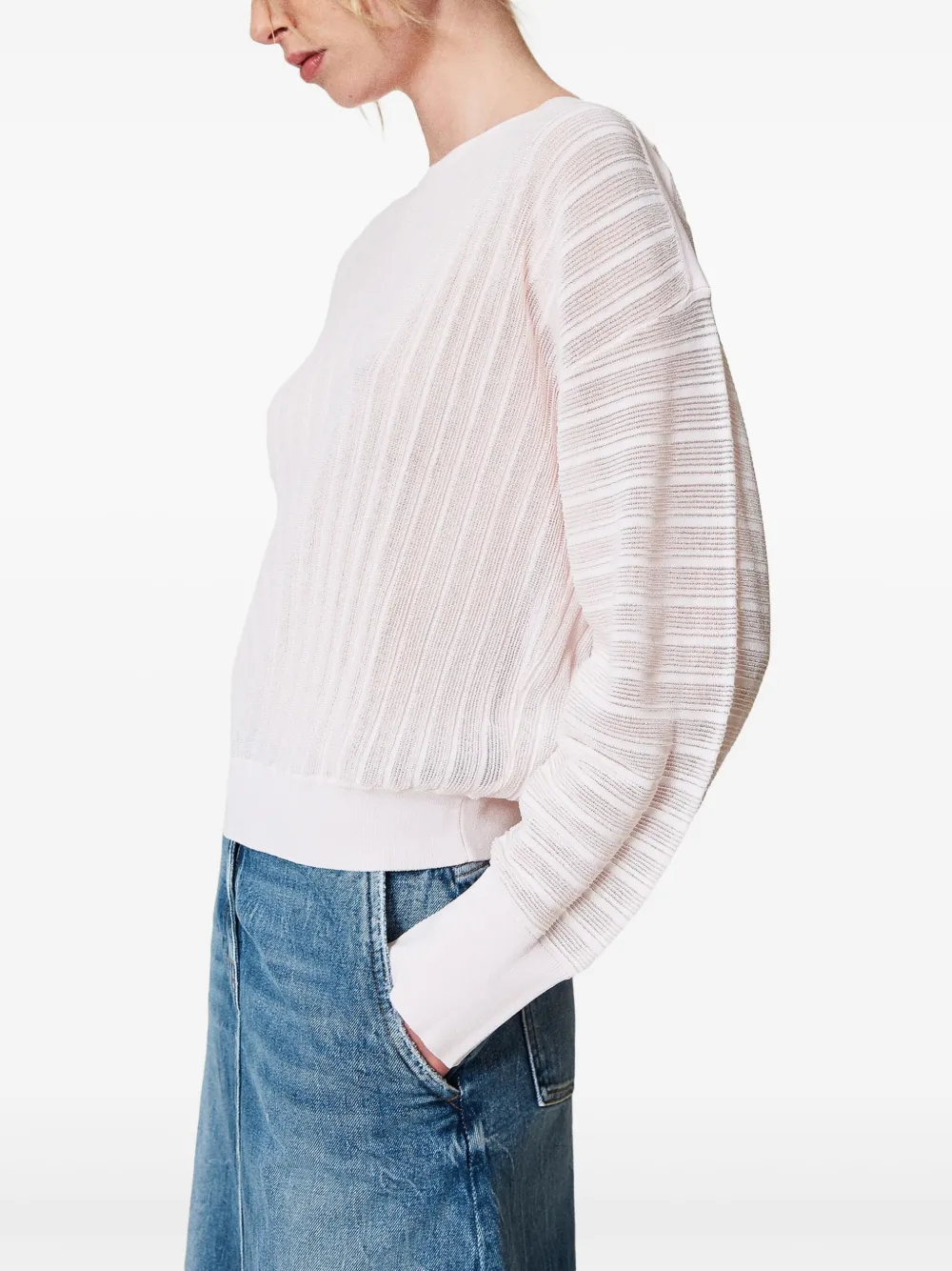  Twinset Kimono-sleeves Jumper - Pink 