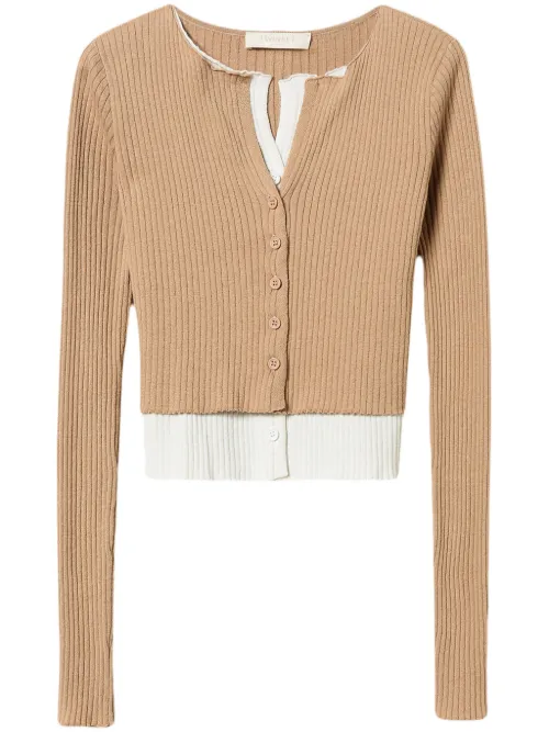 Cardigan en coton - TWINSET - Modalova