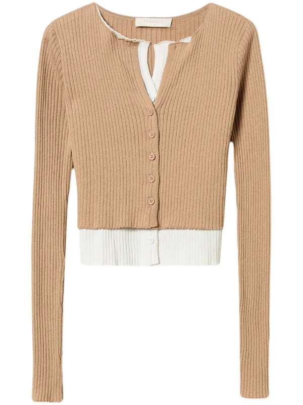TWINSET Cotton Cardigan Neutrals FARFETCH EG