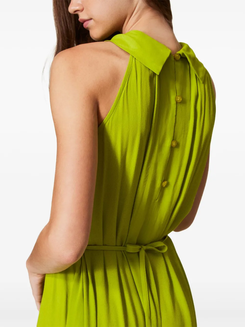 TWINSET Jersey maxi-jurk Groen