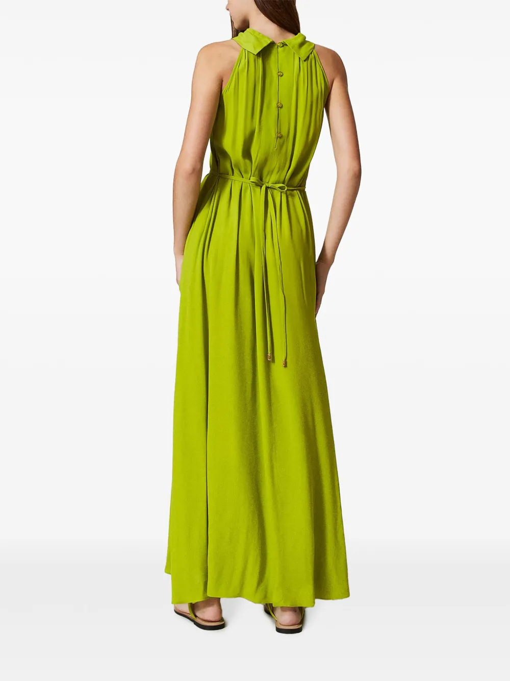 TWINSET Jersey maxi-jurk Groen