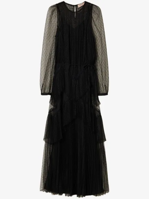 TWINSET tulle maxi dress