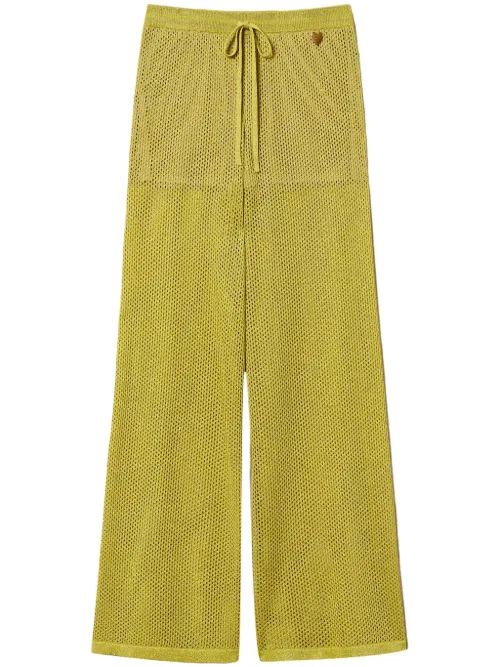 TWINSET pantalon en maille - Jaune - TWINSET - Modalova