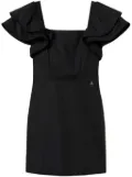 TWINSET ruffled mini dress - Black