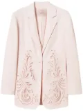 TWINSET embroidered blazer - Pink