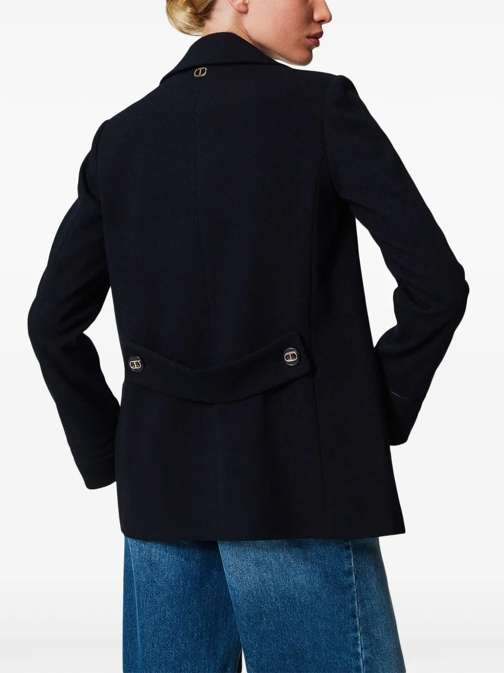 TWINSET Jack met dubbele rij knopen Blauw