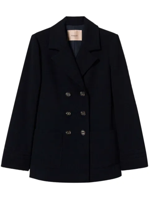 TWINSET chamarra bordada con doble botonadura