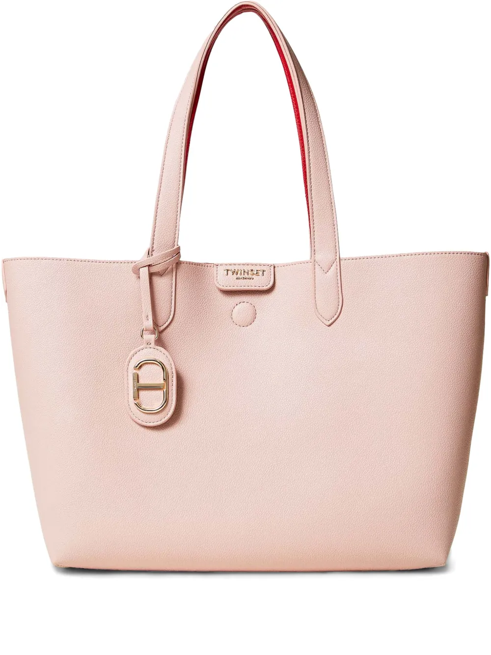 logo-lettering tote bag