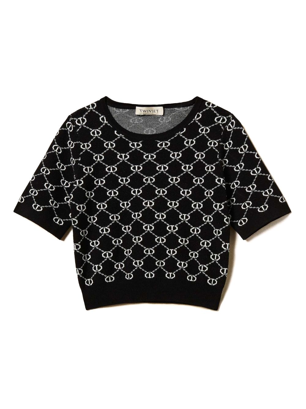 TWINSET Kids knitted T-shirt - Black