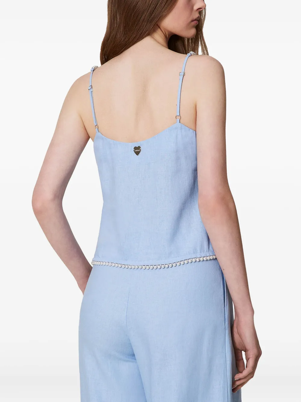 TWINSET Woven top Blauw