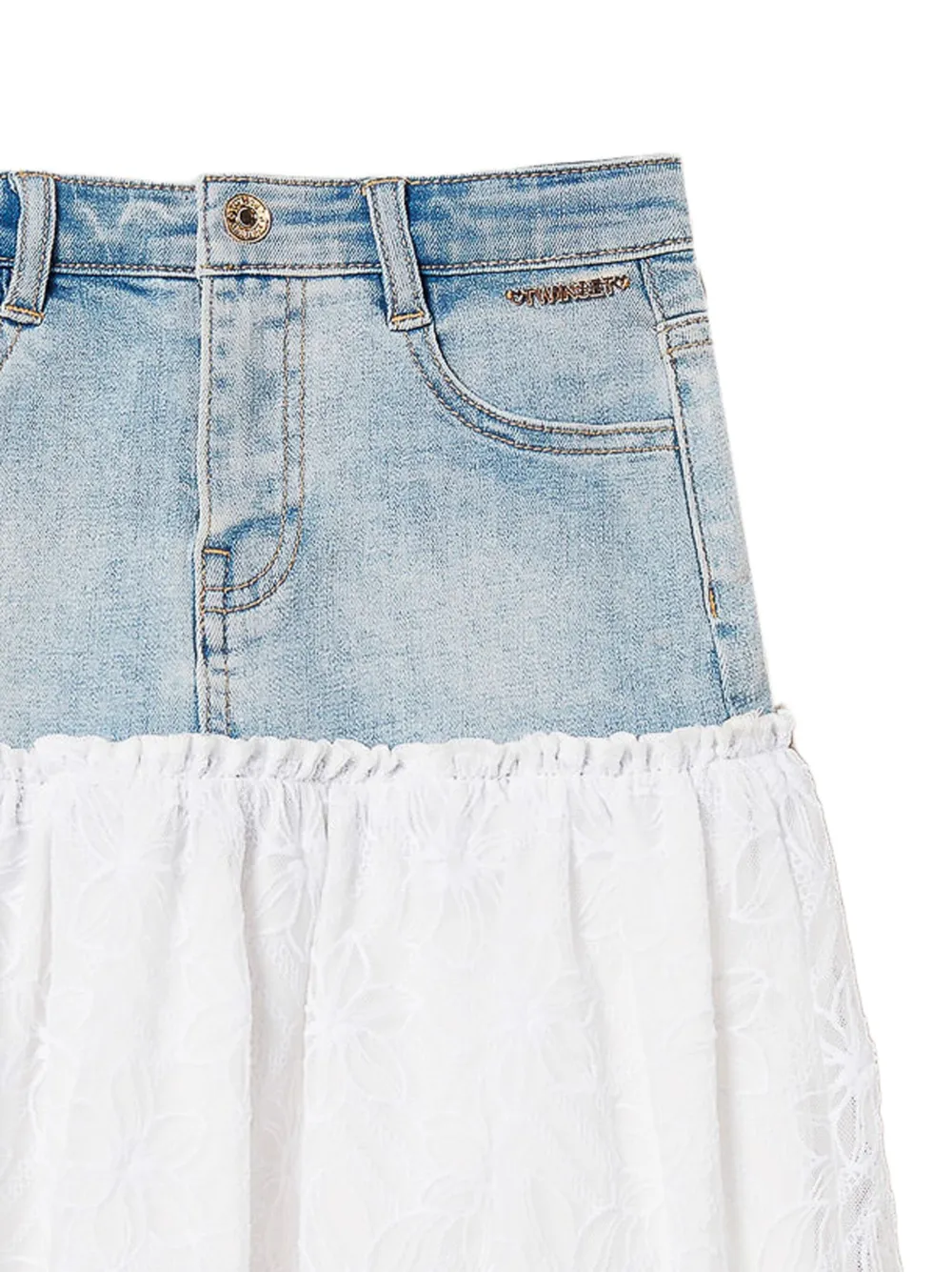 TWINSET Kids Spijkerrok Blauw