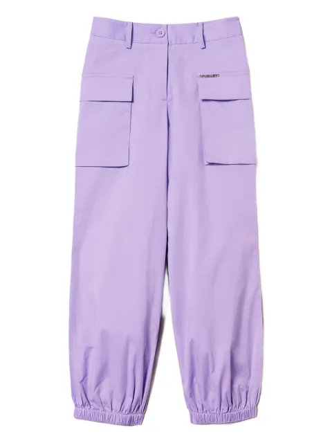 TWINSET Kids pantalones con placa del logo