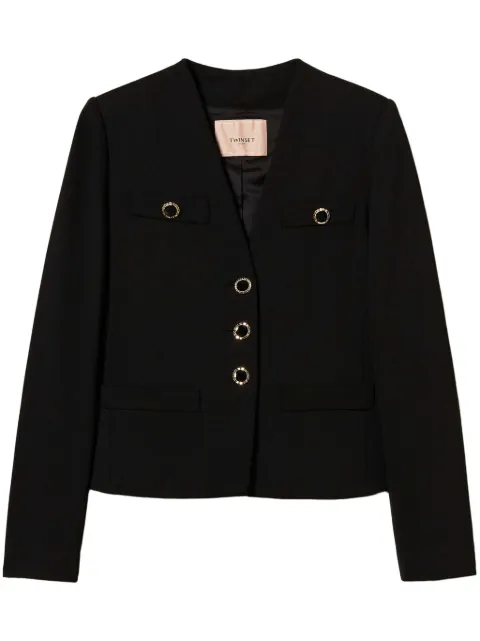 TWINSET blazer con botones de joya