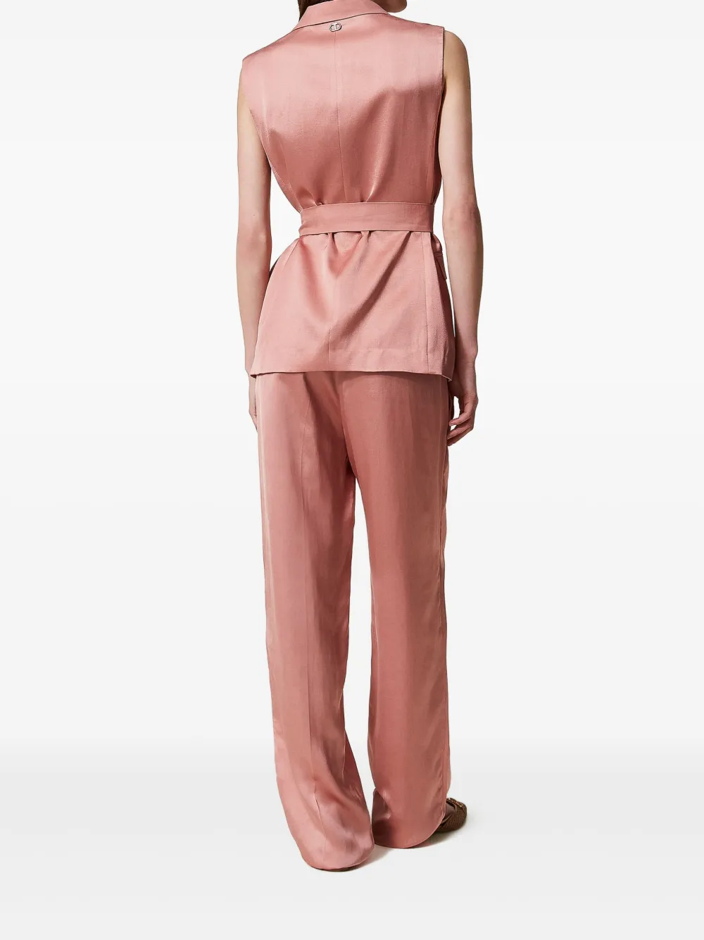 TWINSET Geplooide broek Roze