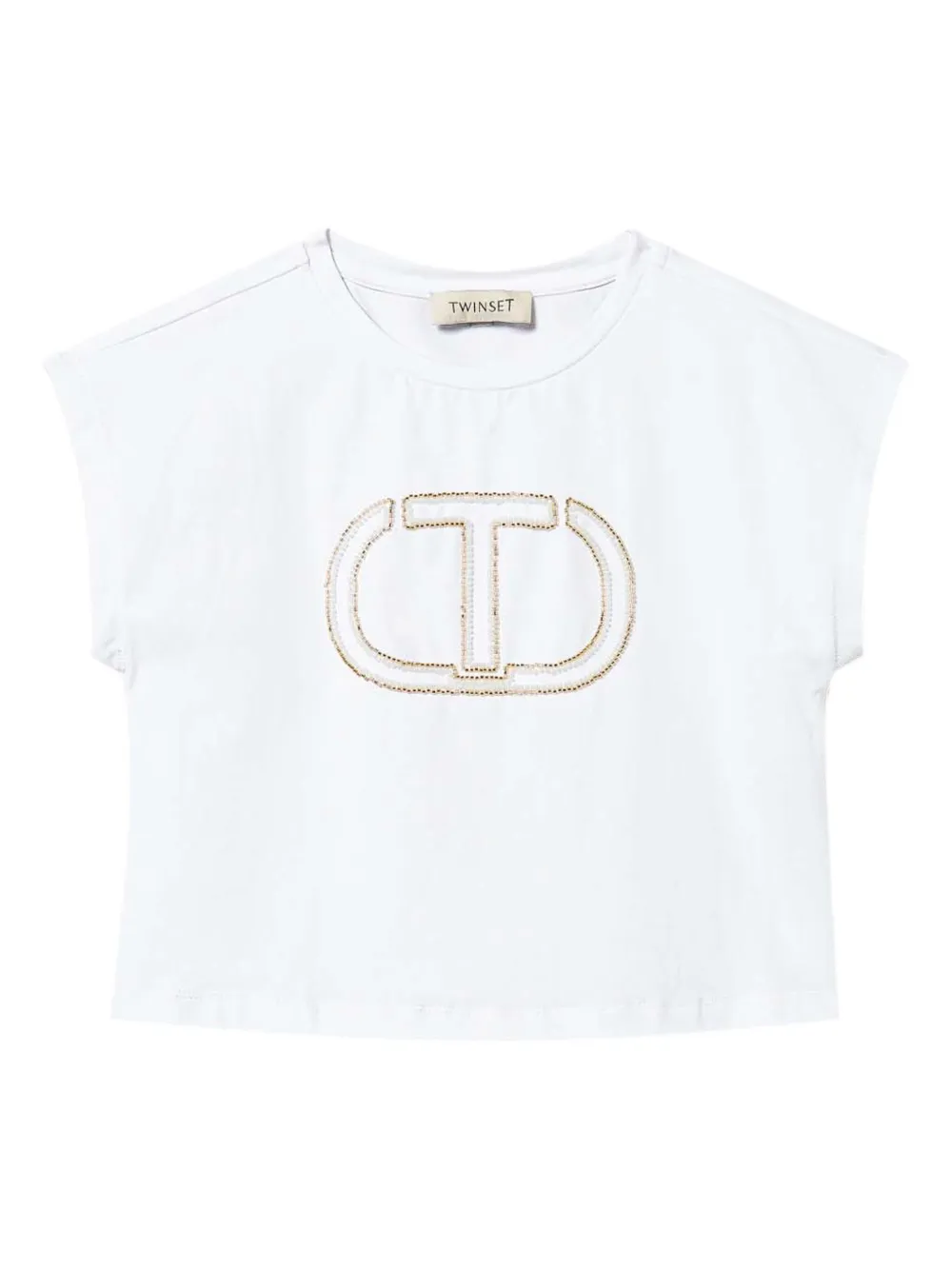 TWINSET Kids logo-appliqué T-shirt | White | Image 1