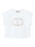 TWINSET Kids logo-appliqué T-shirt - White