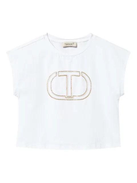 TWINSET Kids logo-appliqué T-shirt