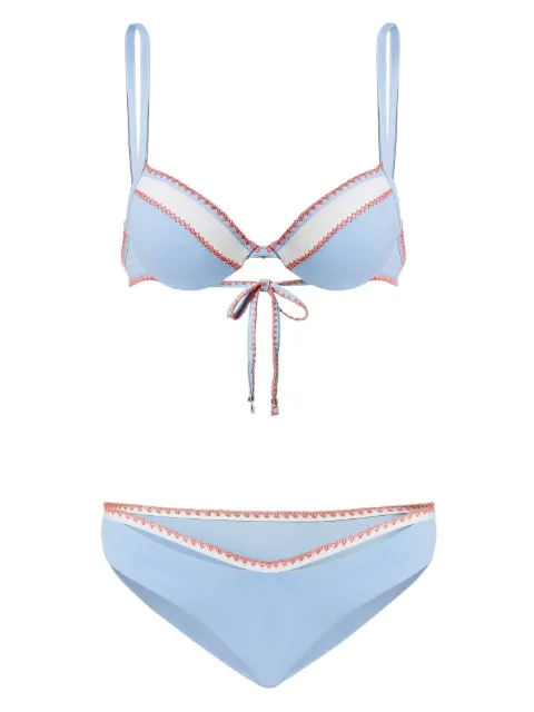 TWINSET whipstitch-trimmed bikini set