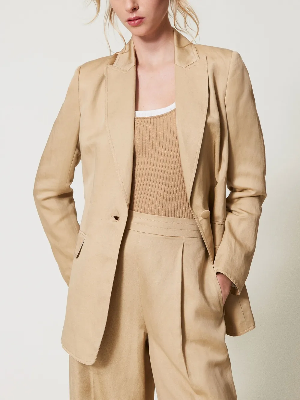 TWINSET single-breasted blazer - Beige