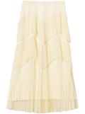 TWINSET pleated tulle maxi skirt - Neutrals