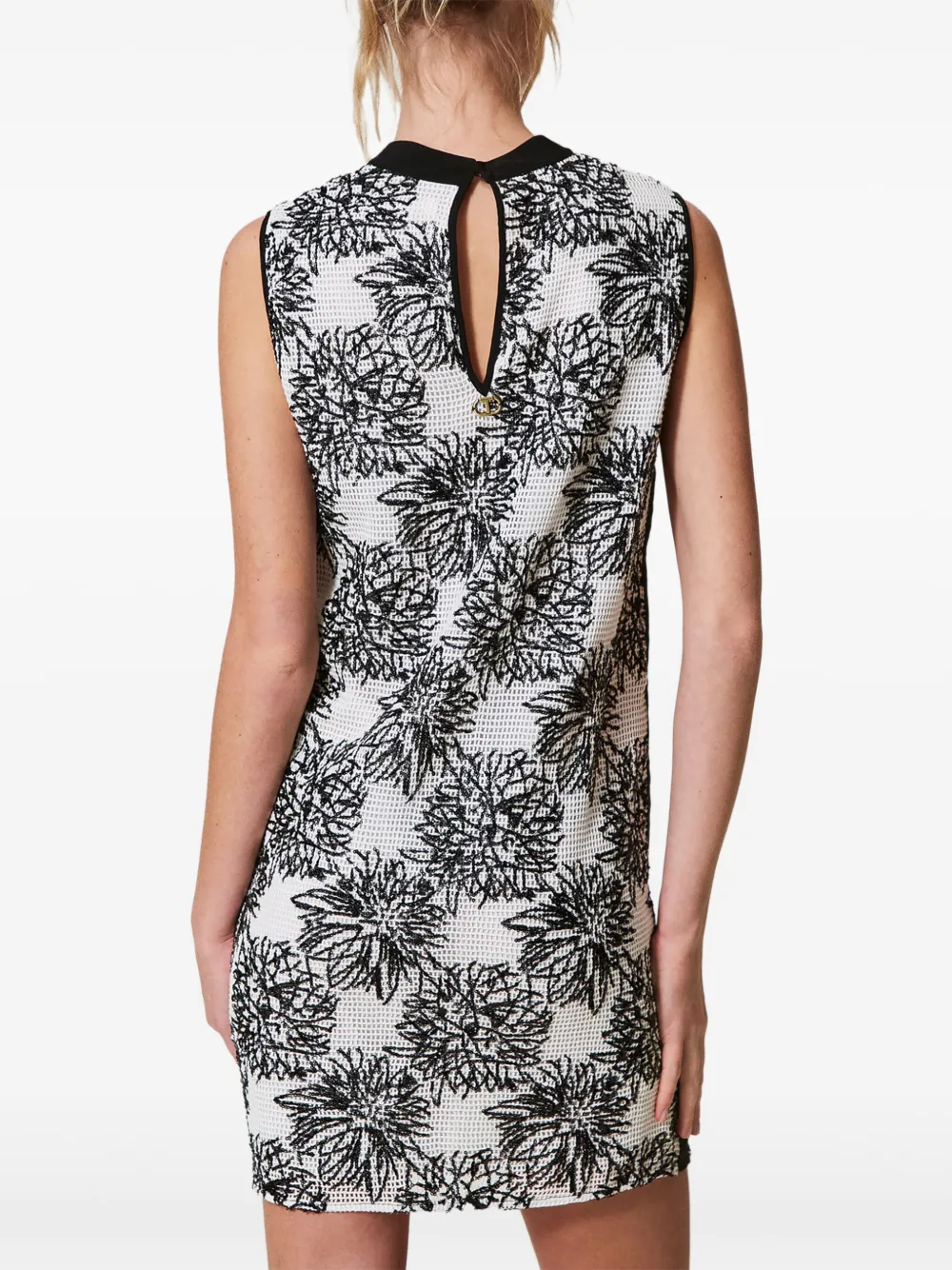 TWINSET Mini-jurk verfraaid met pailletten Wit