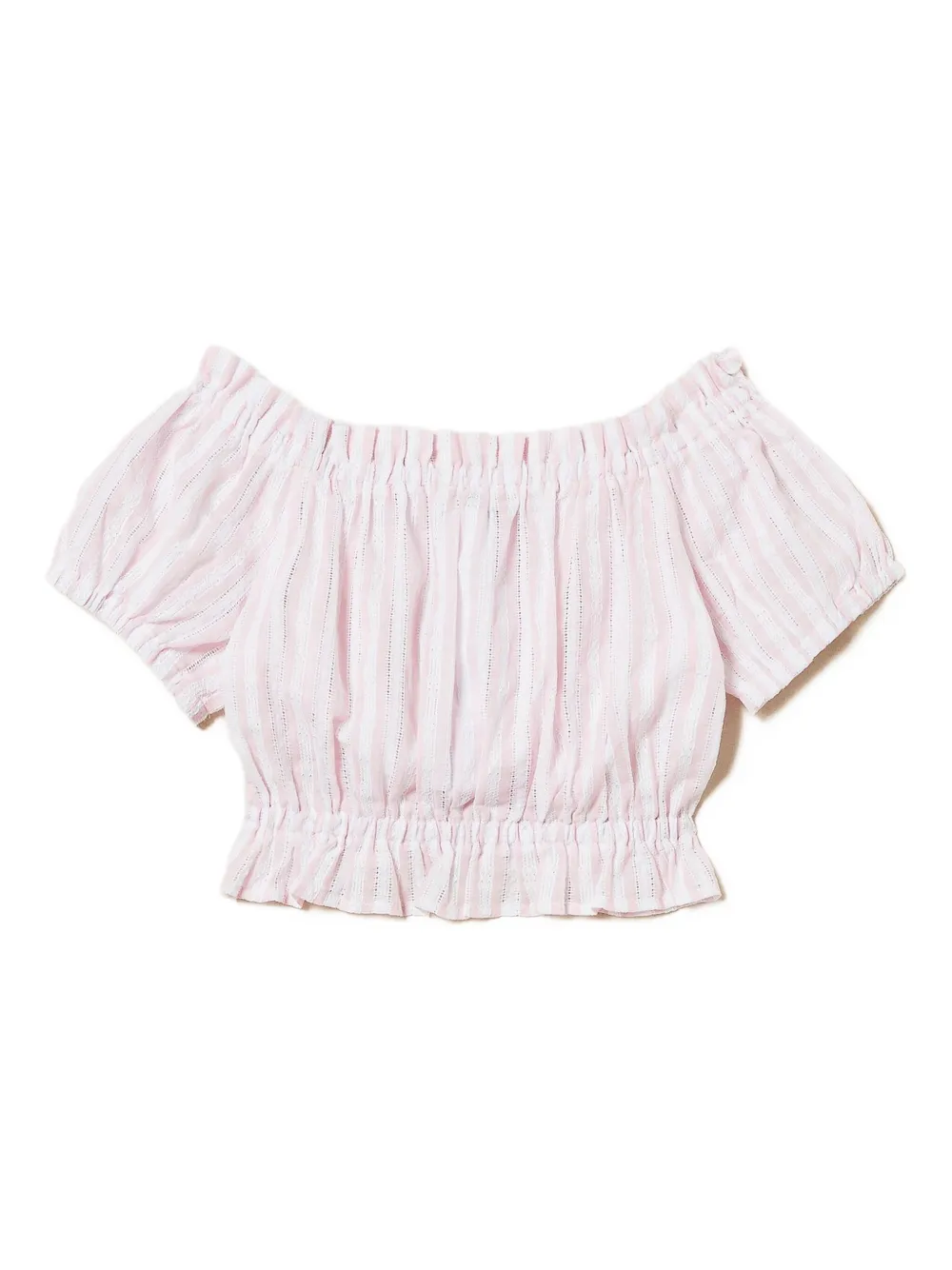 TWINSET Kids Gestreepte top Roze