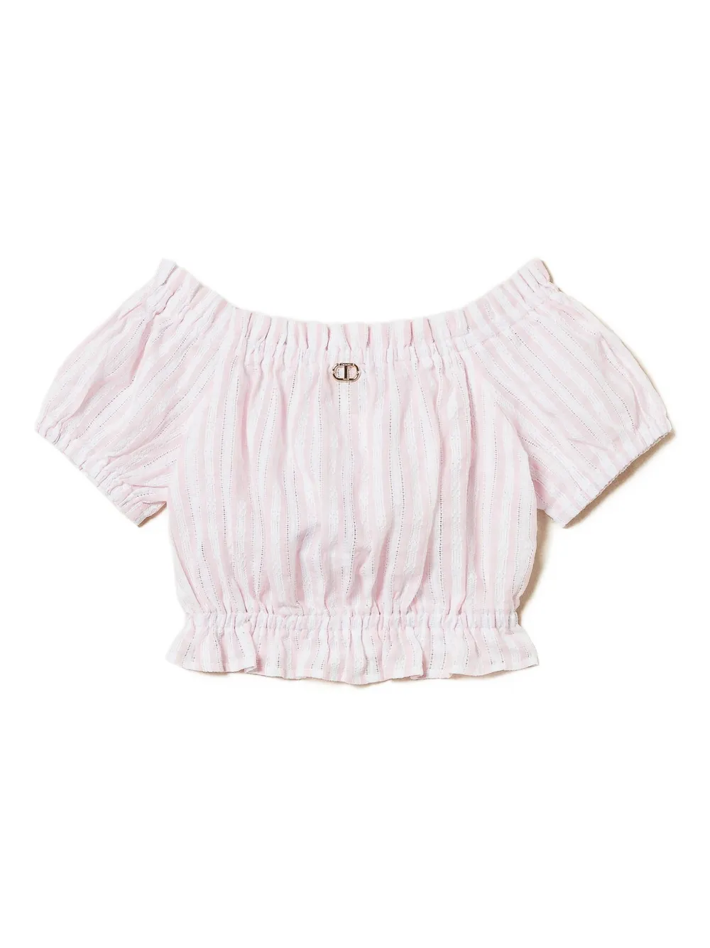 TWINSET Kids Gestreepte top Roze