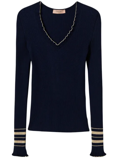 TWINSET ribbed-knit jumper
