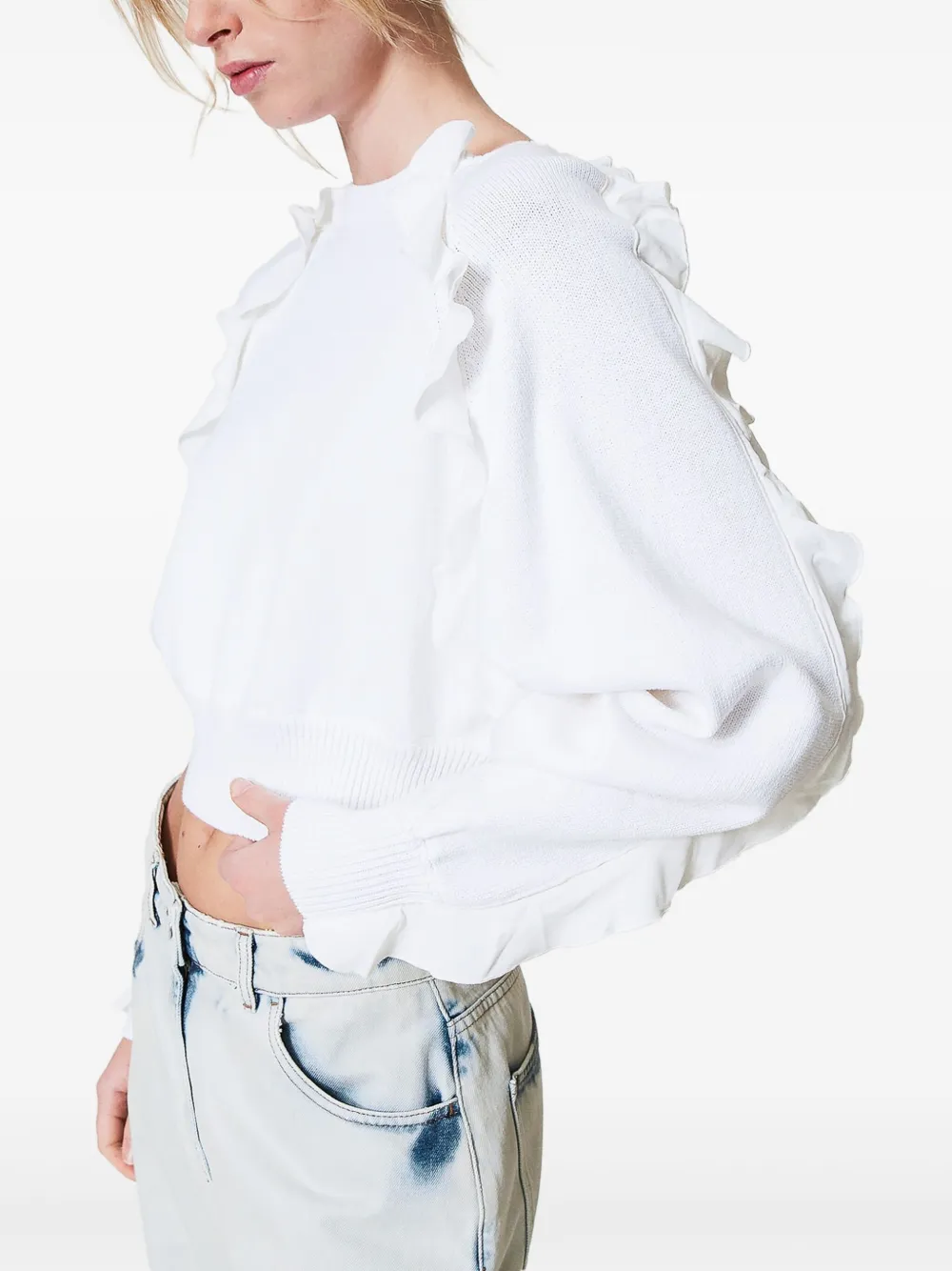TWINSET ruffle-detailed sweater | Knitted Sweaters | Image 2