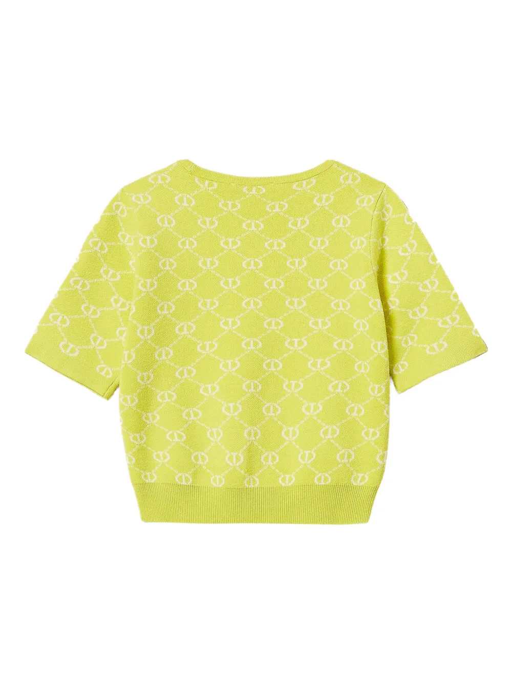 TWINSET Kids Top met monogram jacquard Geel