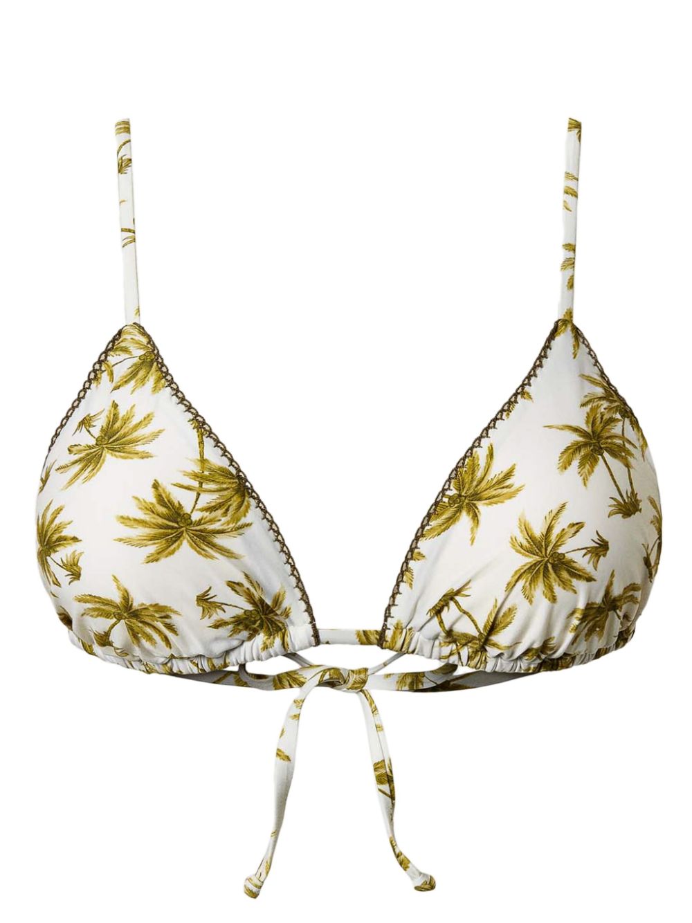 floral-print bikini