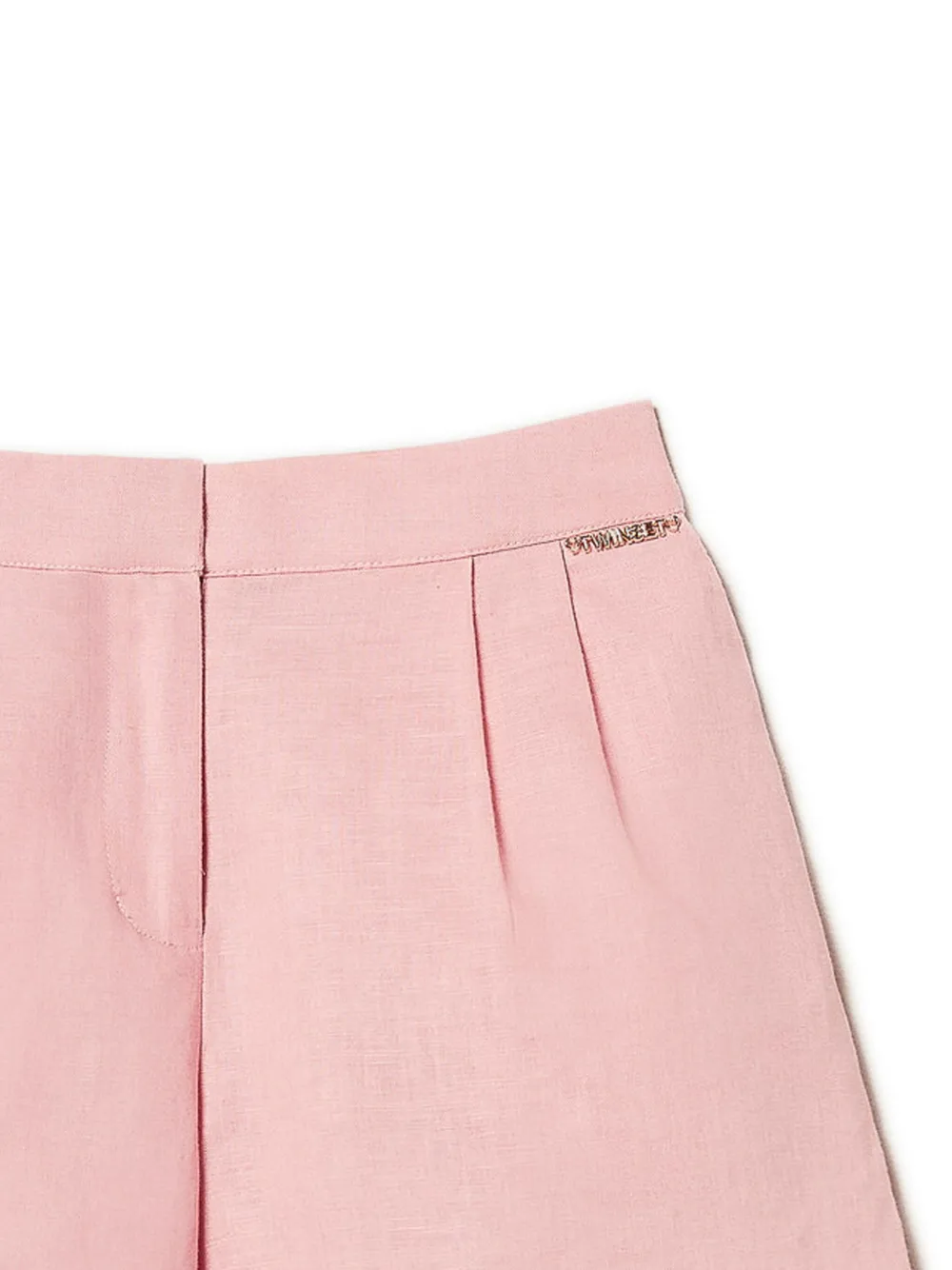 TWINSET Kids Shorts met linnen-katoenmix - Roze