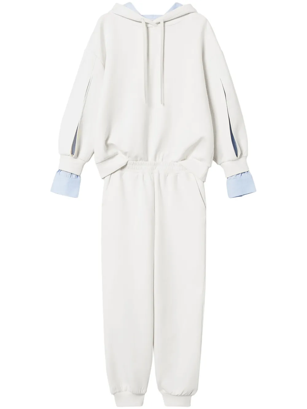 layered-effect tracksuit