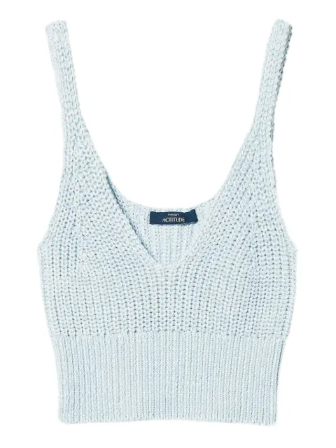 TWINSET haut en maille à coupe crop