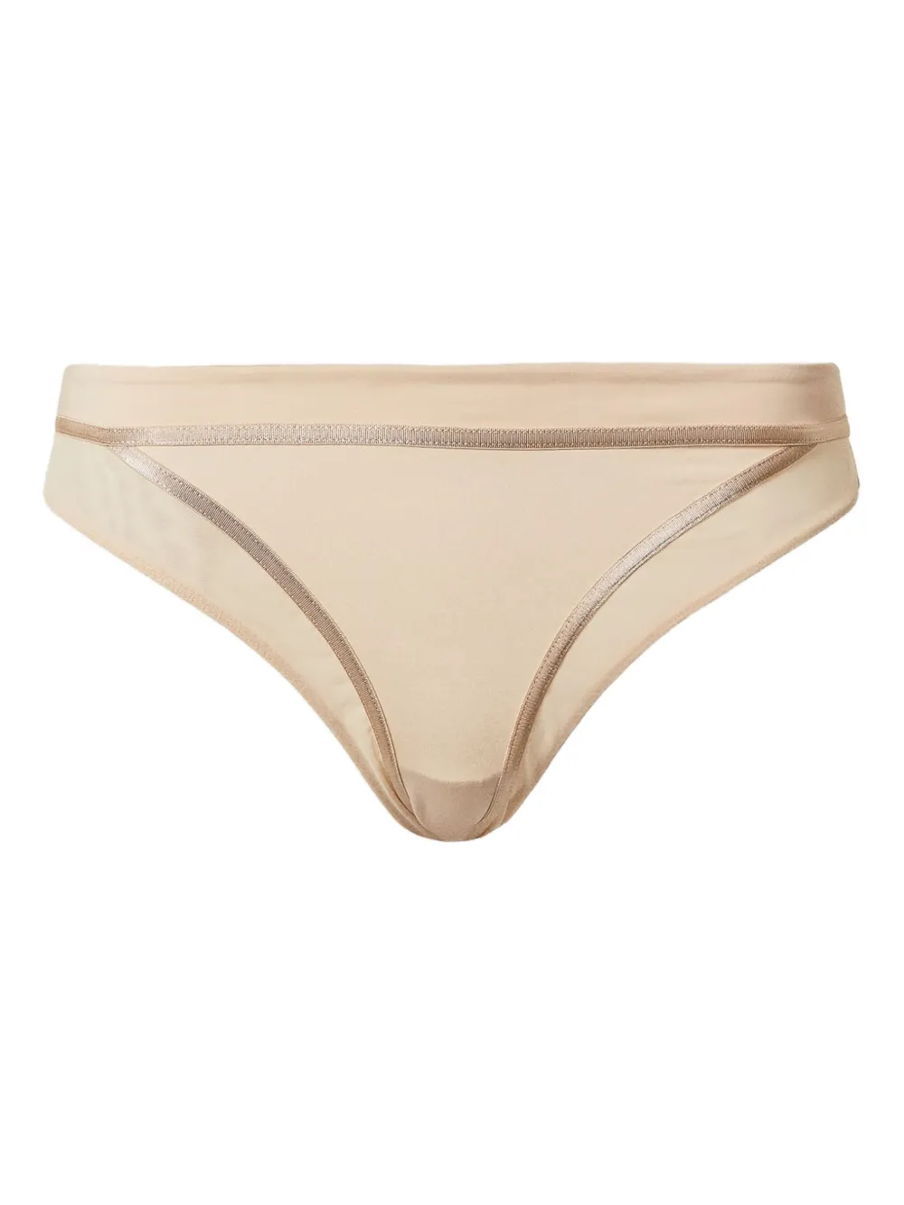 TWINSET Doorzichtige slip Beige