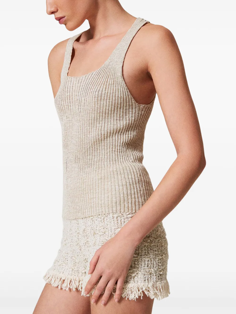 TWINSET Gebreide top Beige