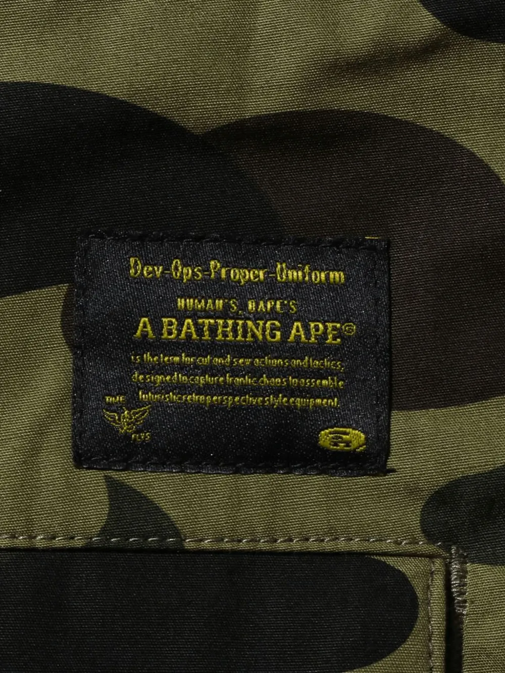 A BATHING APE Cargo broek met camouflageprint Groen