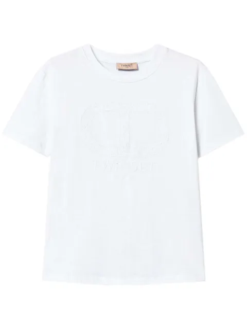 TWINSET T-Shirt mit Oval T-Stickerei