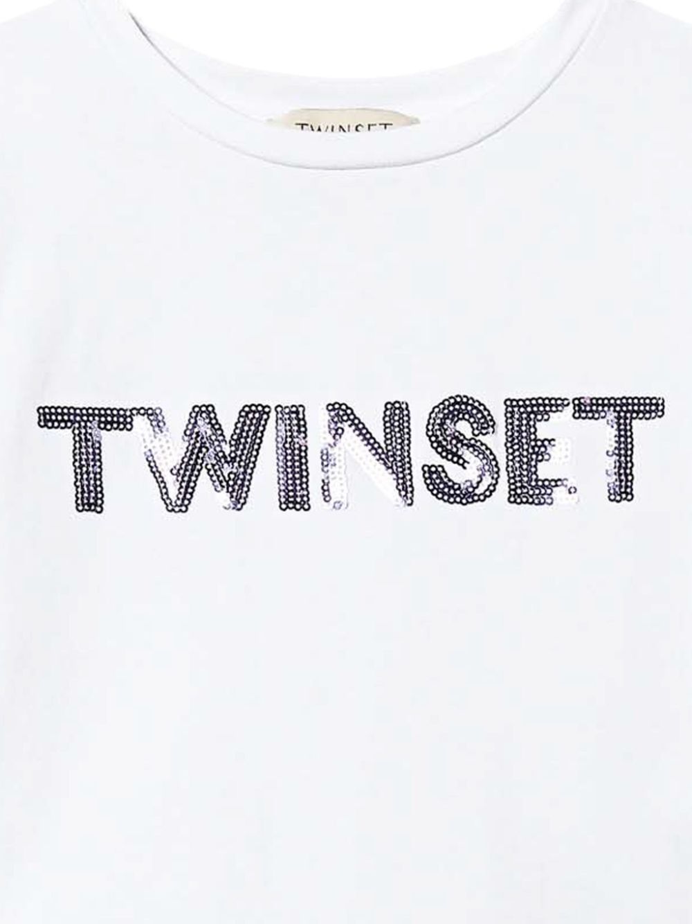 TWINSET Kids T-shirt met logopatch - Wit