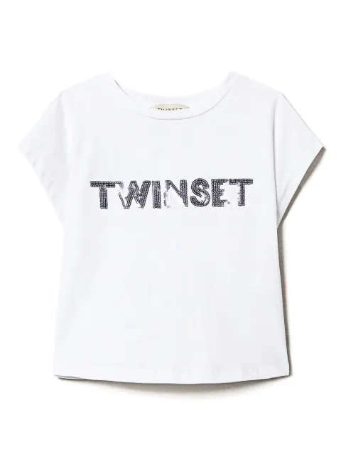 TWINSET Kids logo-appliqué T-shirt