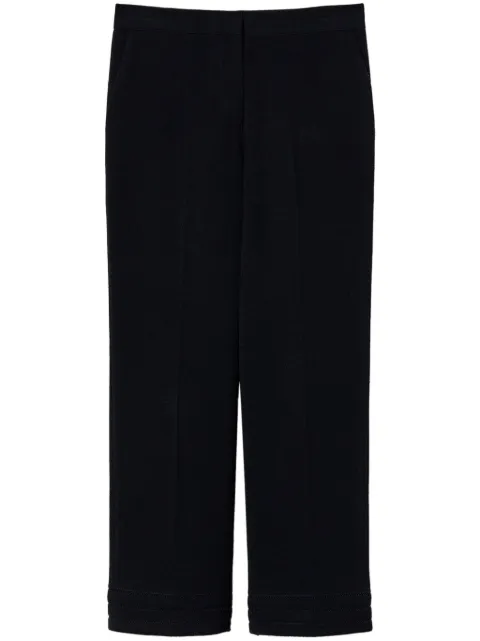 TWINSET embroidered straight-leg trousers